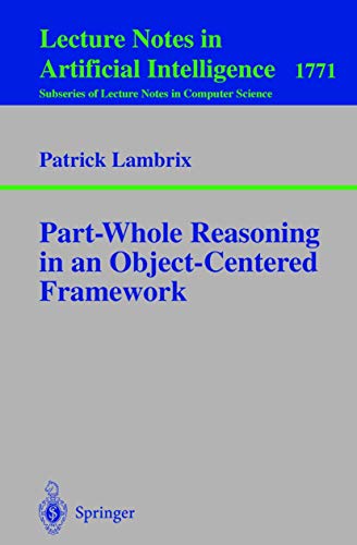 Stock image for Part-Whole Reasoning in an Object-Centered Framework for sale by Chiron Media