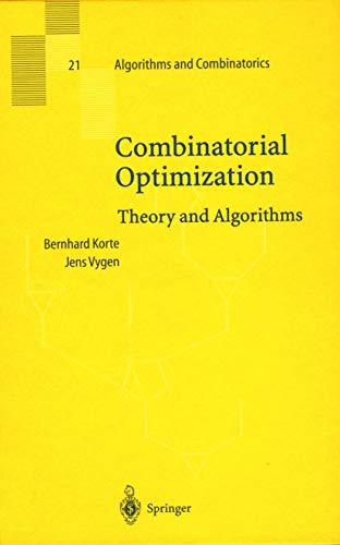 Imagen de archivo de Combinatorial Optimization: Theory and Algorithms (Algorithms and Combinatorics,) a la venta por Mispah books
