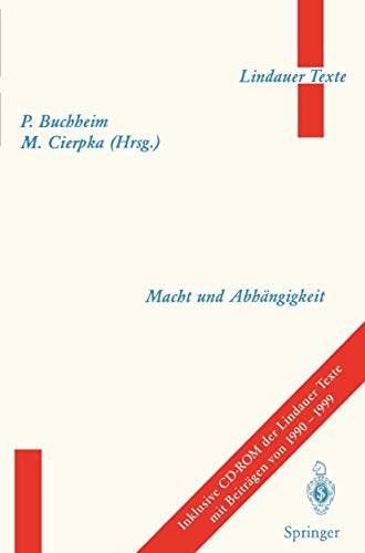 9783540674276: Macht und Abhngigkeit (Lindauer Texte)