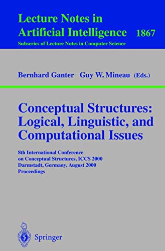 Stock image for Conceptual Structures: Logical, Linguistic, and Computational Issues for sale by Moe's Books