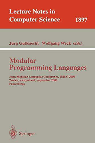 Imagen de archivo de Modular Programming Languages a la venta por GuthrieBooks