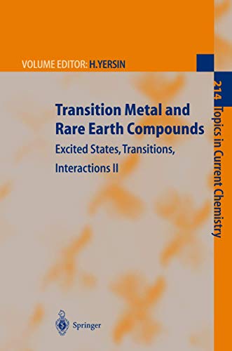 Stock image for Transition Metal and Rare Earth Compounds: Excited States, Transitions, Interactions II for sale by Book Bear