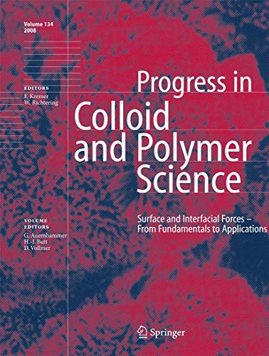 Stock image for Progress In Colloid And Polymer Science Surface & Interfacial Forces From Fundamentals To Applications for sale by Basi6 International