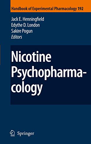 9783540692461: Nicotine Psychopharmacology (Handbook of Experimental Pharmacology, 192)