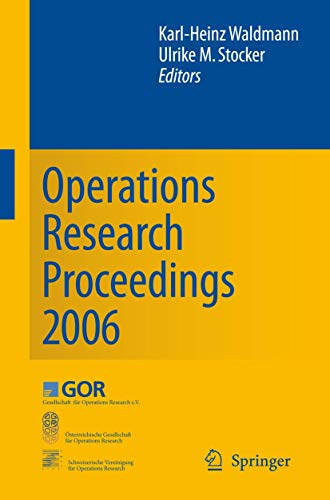 Stock image for Operations Research Proceedings 2006 for sale by Basi6 International