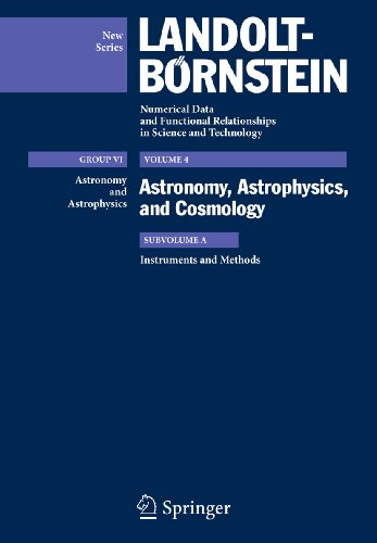 Group VI, Vol.4: Astronomy, Astrophysics, and Cosmology. Subvolume A: Instruments and Methods. - Landolt Börnstein
