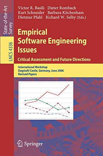 Stock image for Empirical Software Engineering Issues. Critical Assessment And Future Directions for sale by Basi6 International