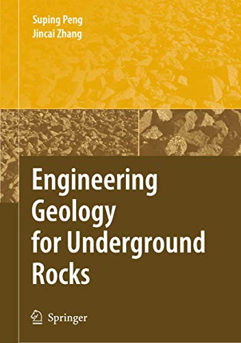 Imagen de archivo de Engineering Geology for Underground Rocks. a la venta por Antiquariat im Hufelandhaus GmbH  vormals Lange & Springer