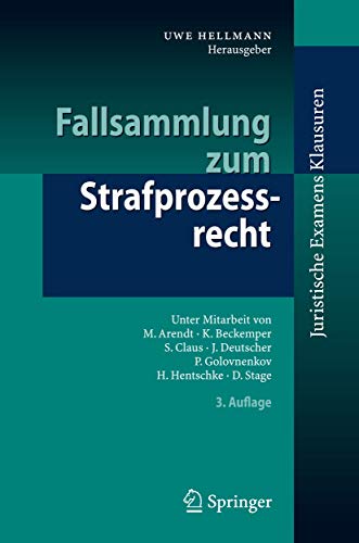Stock image for Fallsammlung Zum Strafprozessrecht for sale by Blackwell's