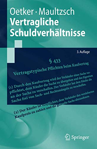 9783540738053: Vertragliche Schuldverh??ltnisse (Springer-Lehrbuch)