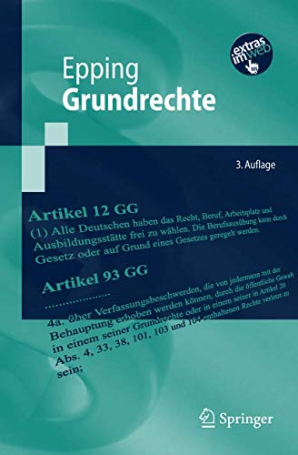 Stock image for Grundrechte : In Zusammenarbeit mit Sebastian Lenz und Philipp Leydecker for sale by Buchpark