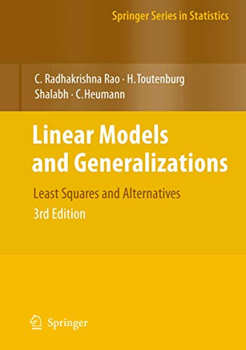 Imagen de archivo de Linear Models and Generalizations a la venta por Books Puddle