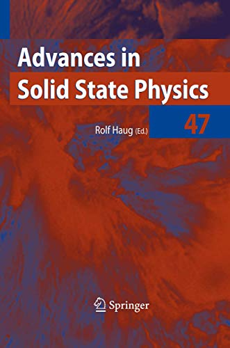 Advance In Solid State Physics. 47