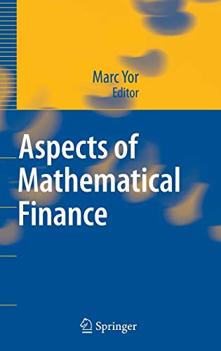 Imagen de archivo de Aspects of Mathematical Finance a la venta por Books Puddle