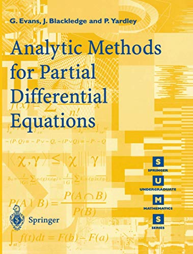 Immagine dell'editore per Analytic Methods for Partial Differential Equations venduto da Better World Books Ltd