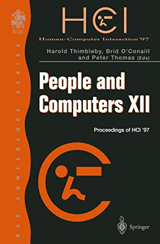 9783540761723: People and Computers Xii: Proceedings Of Hci '97 (Bcs Conference Series)