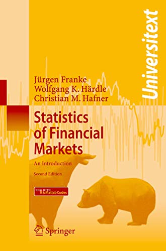 Stock image for Statistics of Financial Markets for sale by Munster & Company LLC, ABAA/ILAB