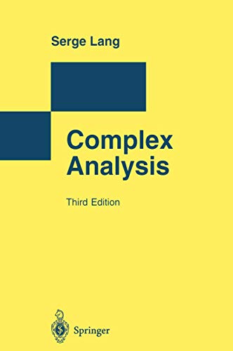 Complex Analysis (Monographs in Computer Science) - Lang, Serge