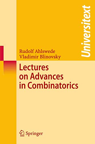 Lectures on Advances in Combinatorics