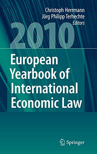 Beispielbild fr European Yearbook of International Economic Law 2010 zum Verkauf von Books Puddle