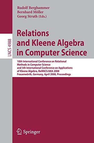 Imagen de archivo de Relations And Kleene Algebra In Computer Science a la venta por Basi6 International