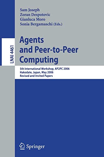 Beispielbild fr Agents and Peer-To-Peer Computing zum Verkauf von Books Puddle