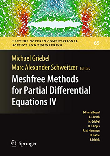 Beispielbild fr Meshfree Methods for Partial Differential Equations IV zum Verkauf von Buchpark