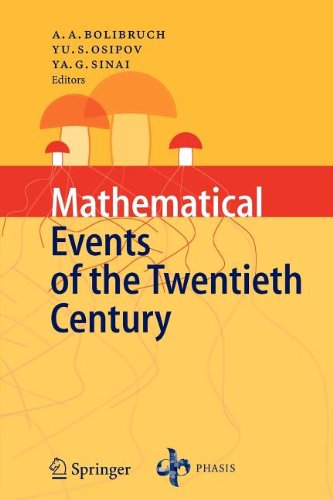 9783540804239: Mathematical Events of the Twentieth Century