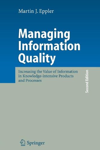 Stock image for Managing Information Quality. Second Edition for sale by The Bookseller