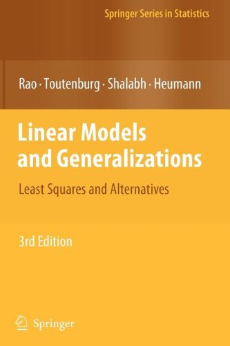 9783540842224: Linear Models and Generalizations