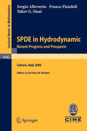 SPDE in Hydrodynamics (9783540847731) by Albeverio, Sergio; Flandoli, Franco; Sinai, Yakov G.