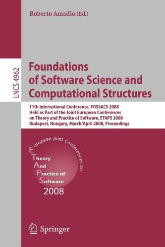 9783540849247: Foundations of Software Science and Computational Structures