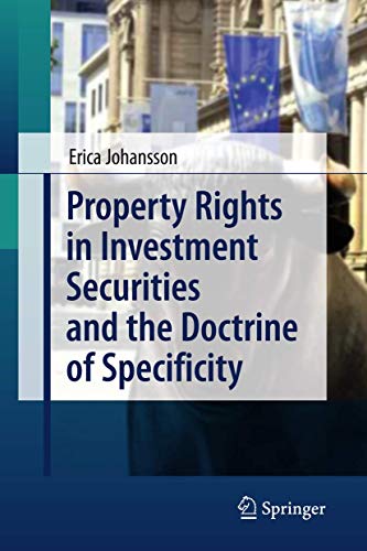 9783540859031: Property Rights in Investment Securities and the Doctrine of Specificity