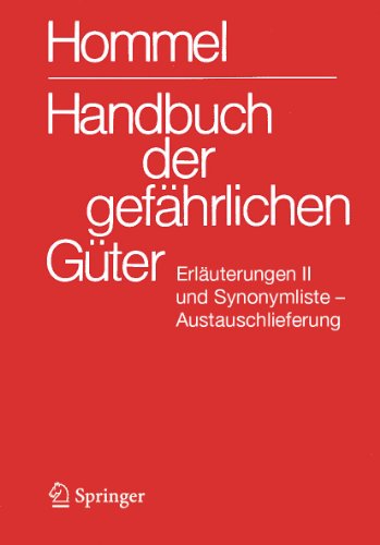 Beispielbild fr Handbuch der gefhrlichen Gter /Erluterungen II (ATL) zum Verkauf von Buchpark