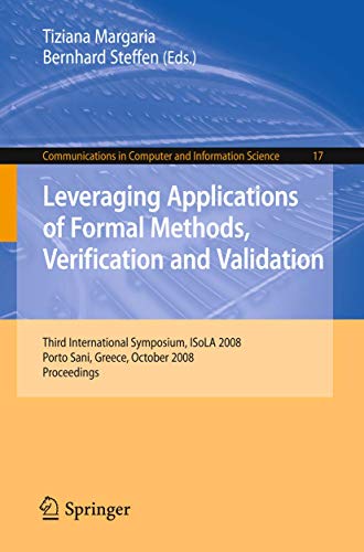 Stock image for Leveraging Applications Of Formal Methods, Verification And Validation for sale by Basi6 International