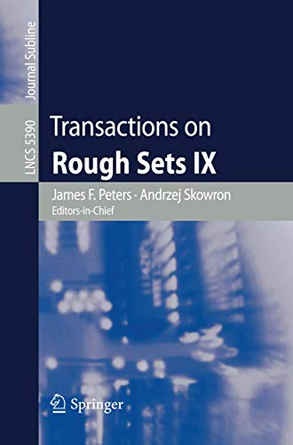 Beispielbild fr Transactions On Rough Sets Ix zum Verkauf von Basi6 International