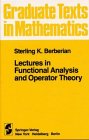 9783540900801: Lectures in Functional Analysis and Operator Theory