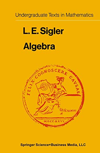 Beispielbild fr Algebra (Undergraduate Texts in Mathematics) (German Edition) zum Verkauf von Lucky's Textbooks