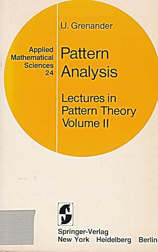 9783540903109: Lectures in Pattern Theory: Pattern Analysis