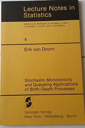 Beispielbild fr Stochastic Monotonicity and Queueing Applications of Birth- Death Processes zum Verkauf von Studibuch