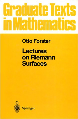 9783540906179: Lectures on Riemann Surfaces: v. 81 (Graduate Texts in Mathematics)