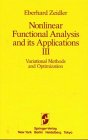 Nonliner Functional Analysis and Its Applications (Part 3) (9783540909156) by Unknown Author