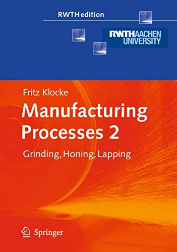 9783540922582: Manufacturing Processes 2: Grinding, Honing, Lapping