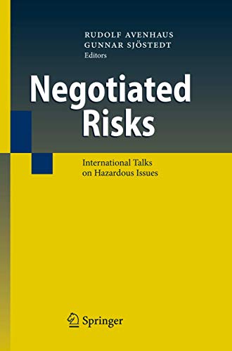 Negotiated Risks International Talks on Hazardous Issues - Avenhaus, Rudolf und Gunnar Sjöstedt