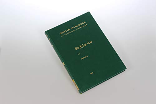 Beispielbild fr Gmelin Handbook of Inorganic Chemistry. Sc, Y, La - Lu Rare Earth Elements; Minerals (Excluding Silicates). zum Verkauf von Gast & Hoyer GmbH