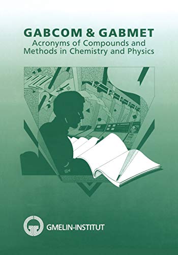 GABCOM and GABMET - Acronyms of Compounds and Methods in Chemistry and Physics