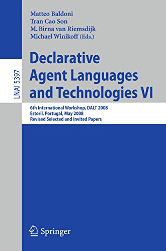 Stock image for Declarative Agent Languages And Technologies Vi for sale by Basi6 International