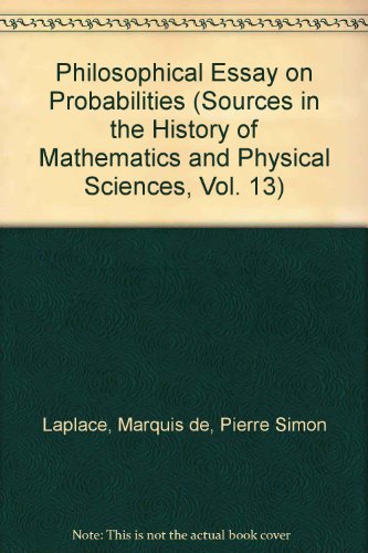 9783540943495: Philosophical Essay on Probabilities (Sources in the History of Mathematics and Physical Sciences, Vol. 13)