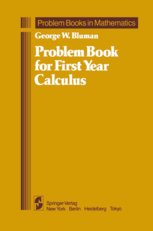 9783540961727: Problem Book For First Year Calculus