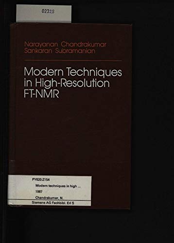 9783540963271: Modern Techniques in High Resolution Ft-Nmr